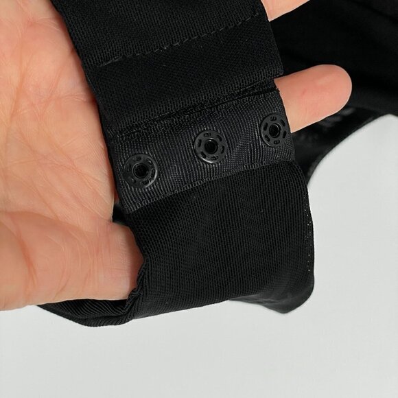 NWT Zara Black Gabardine Double Breasted Long Sleeve Collared Tuxedo Bodysuit M - Picture 7 of 13